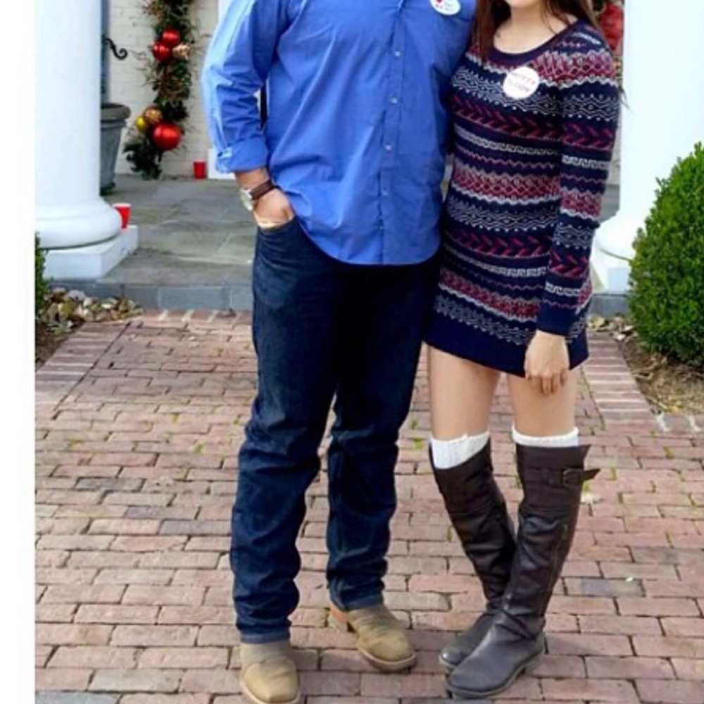 Navy Sweater Dress